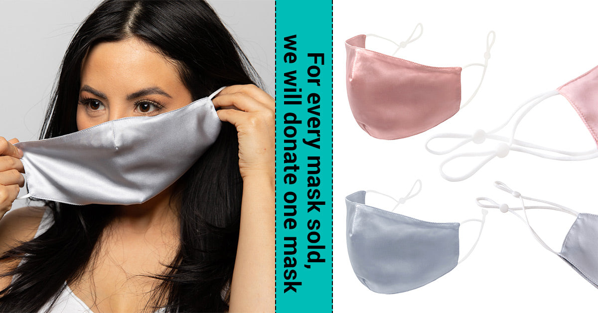 Introducing The New Blissy Silk Face Mask. We Donate One Mask For Ever