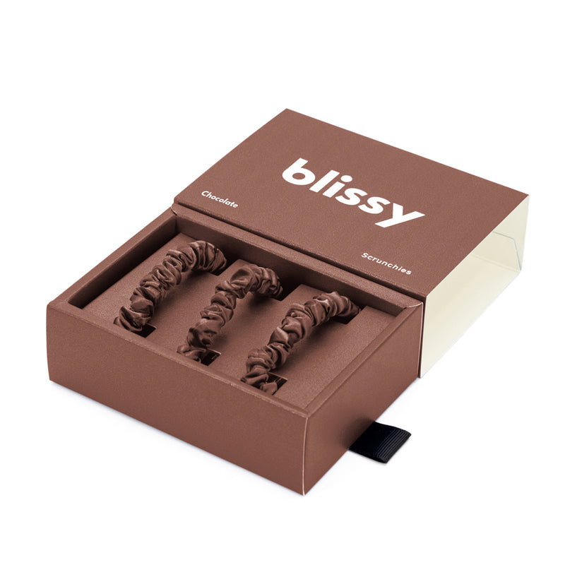 Blissy Skinny Scrunchies - Chocolate