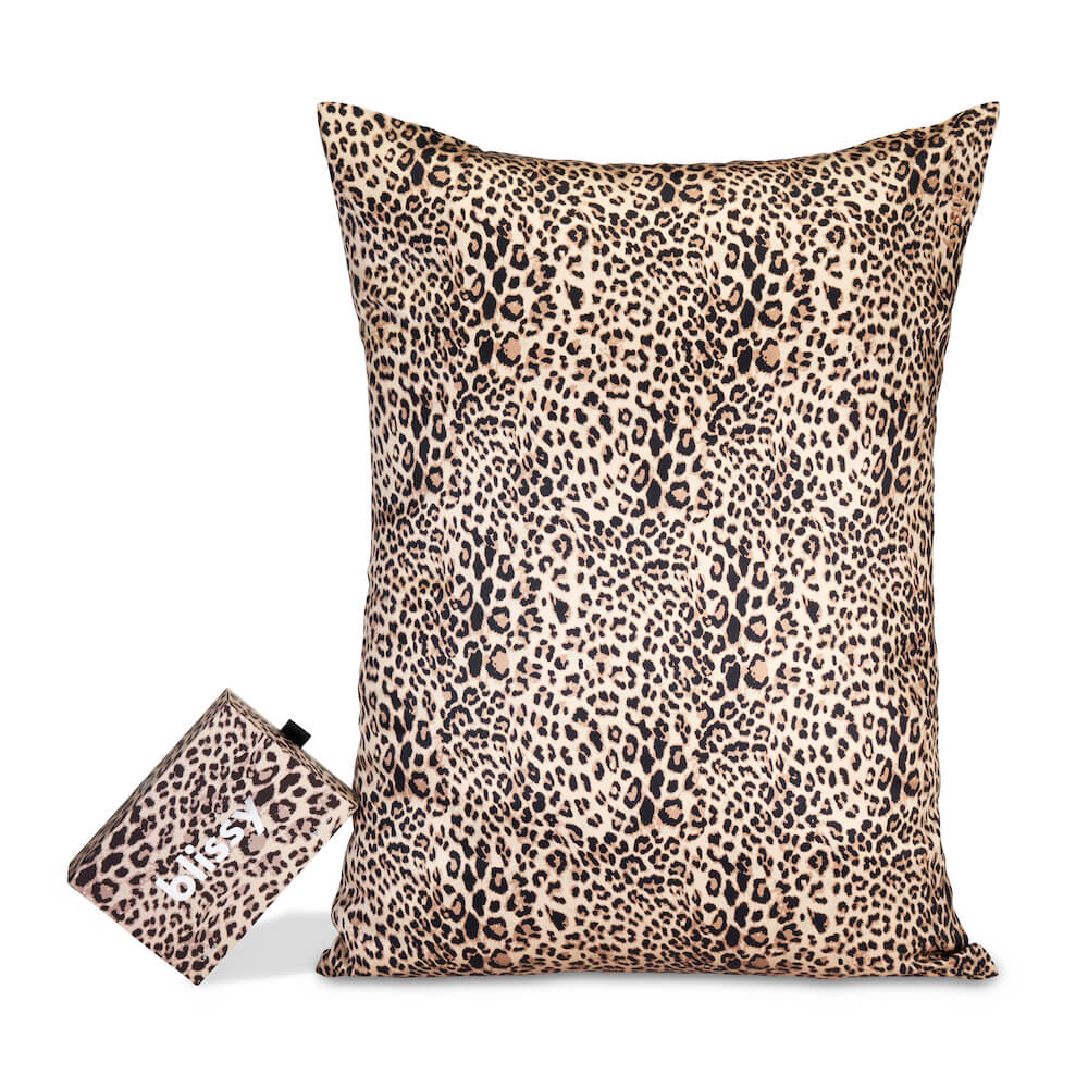 Leopard print outlet silk pillowcase