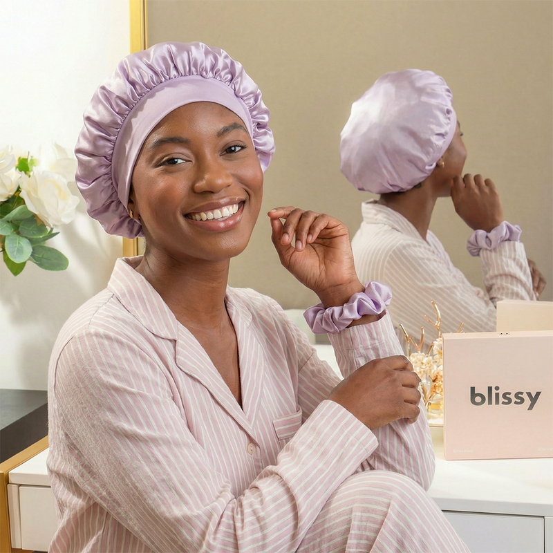 Blissy Bow Bonnet - Lavender