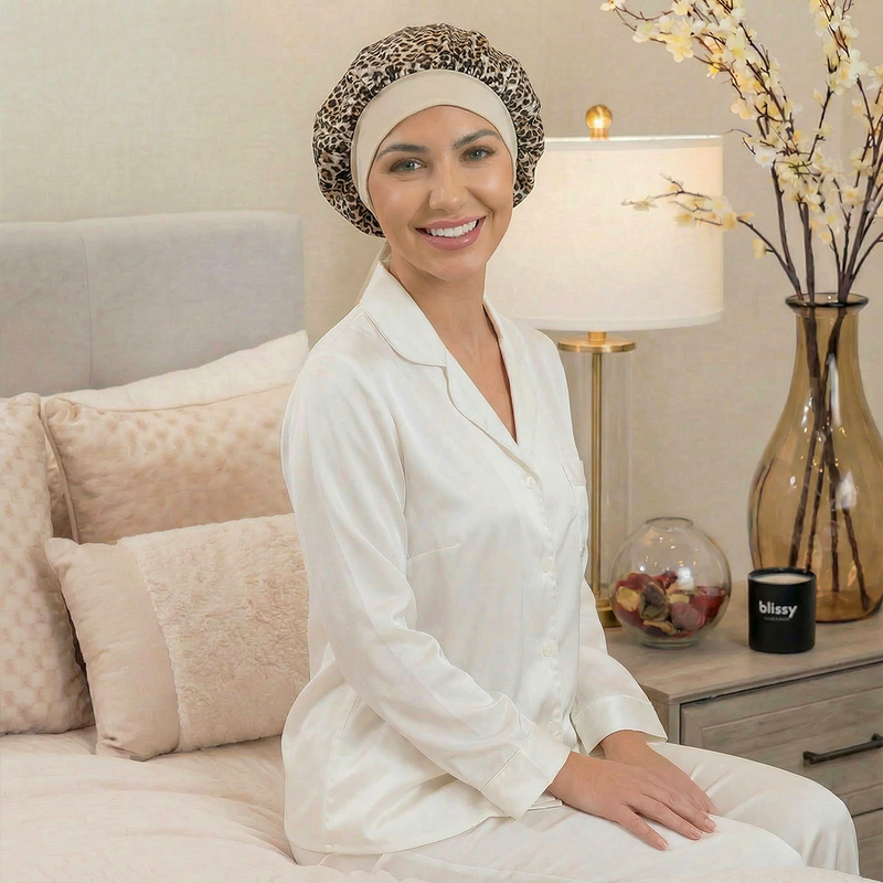 Blissy Bow Bonnet - Leopard