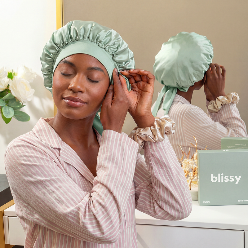 Blissy Bow Bonnet - Matcha