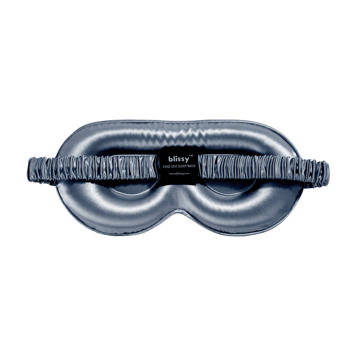 Blissy Ash Blue Sleep Mask Lifestyle – Mulberry Silk