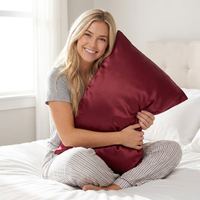 Pillowcase - Burgundy - Queen