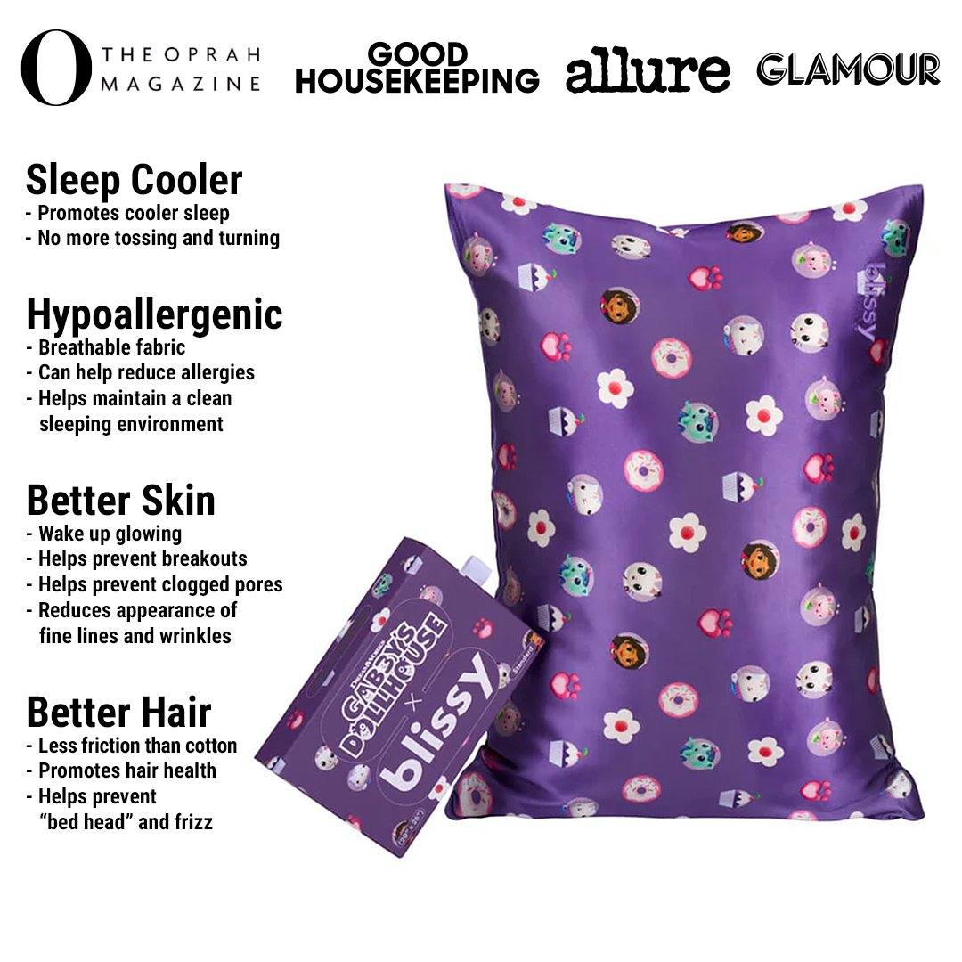 Gabby'S Dollhouse Mulberry Silk Pillowcase – Blissy Queen