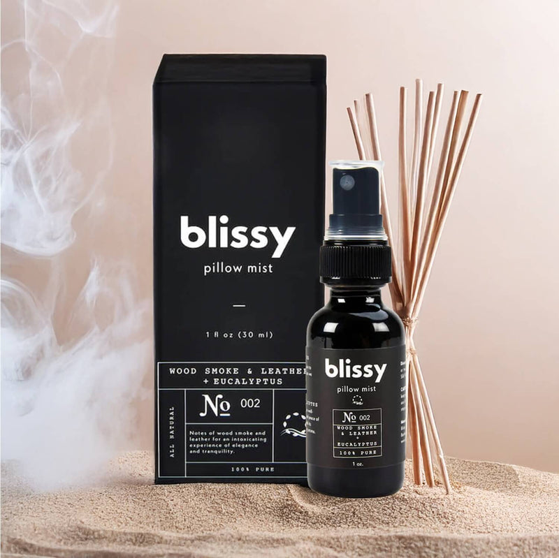 Blissy Award-Winning Aromatherapy Spray Blissy Sleep & Pillow Mist Lifestyle – Mulberry Silk