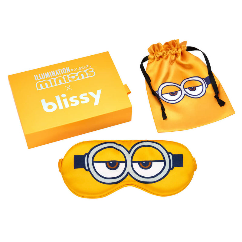 Sleep Mask - Sleepyhead Minion - Blissy Sleepyhead Minion Sleep Mask – 22 Momme Mulberry Silk, 100% Silk
