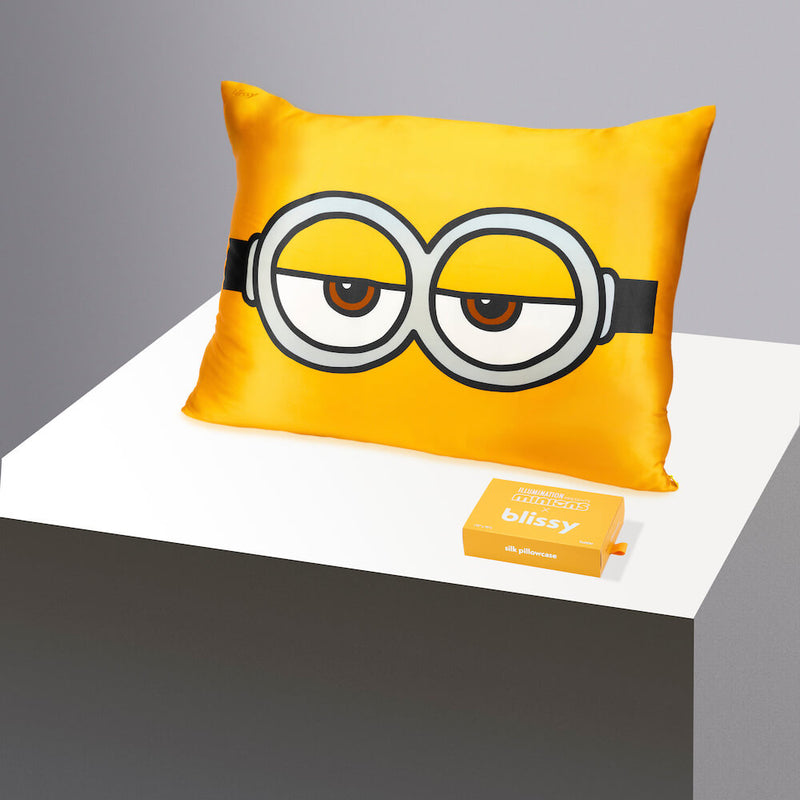 Pillowcase - Sleepyhead Minion - King - Blissy King Sleepyhead Minion Pillowcase – 22 Momme Mulberry Silk, 100% Silk