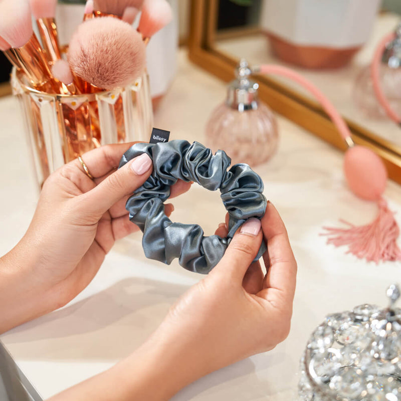 Blissy Scrunchies - Ash Blue