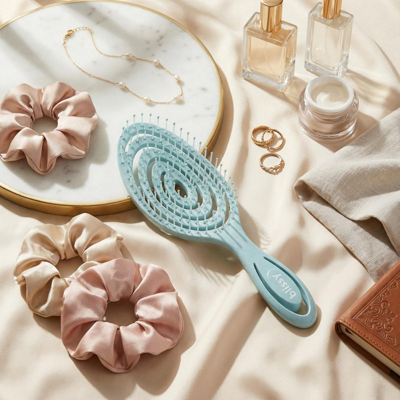 Blissy Detangling Brush - Blue