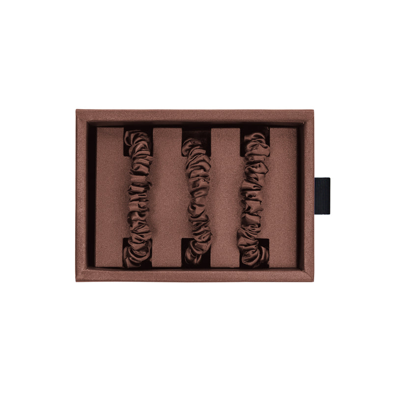 Blissy Skinny Scrunchies - Chocolate