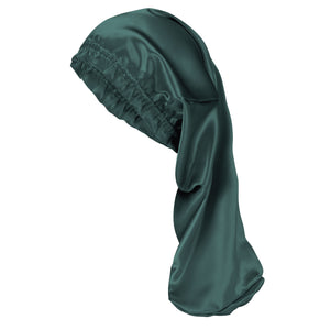 Blissy Emerald Blissy Cascade Bonnet – 22 Momme Mulberry Silk, 100% Silk