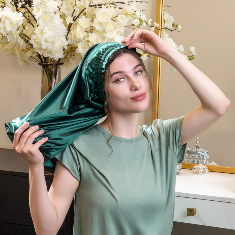 Blissy Cascade Bonnet - Emerald