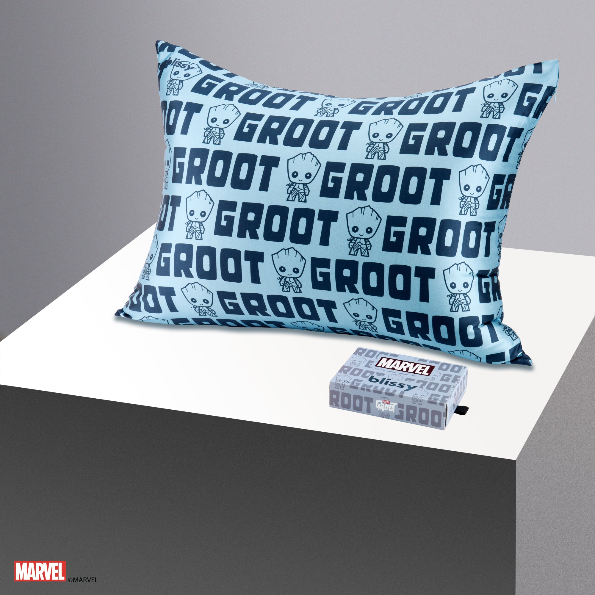 Pillowcase - Marvel™ - Blue Groot Letter Print - Standard