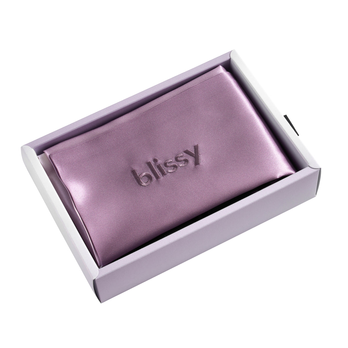 Lavender Ombre Pillowcase Close-Up – Blissy 22 Momme Silk