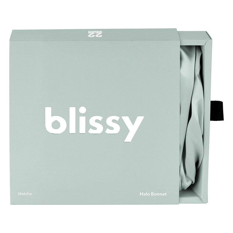 Matcha Blissy Halo Bonnet – Blissy Premium Silk