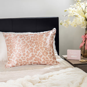 Pillowcase - Nicole Miller - Mauve Cheetah - King
