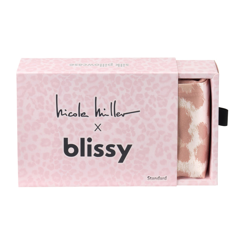 Pillowcase - Nicole Miller - Mauve Cheetah - King