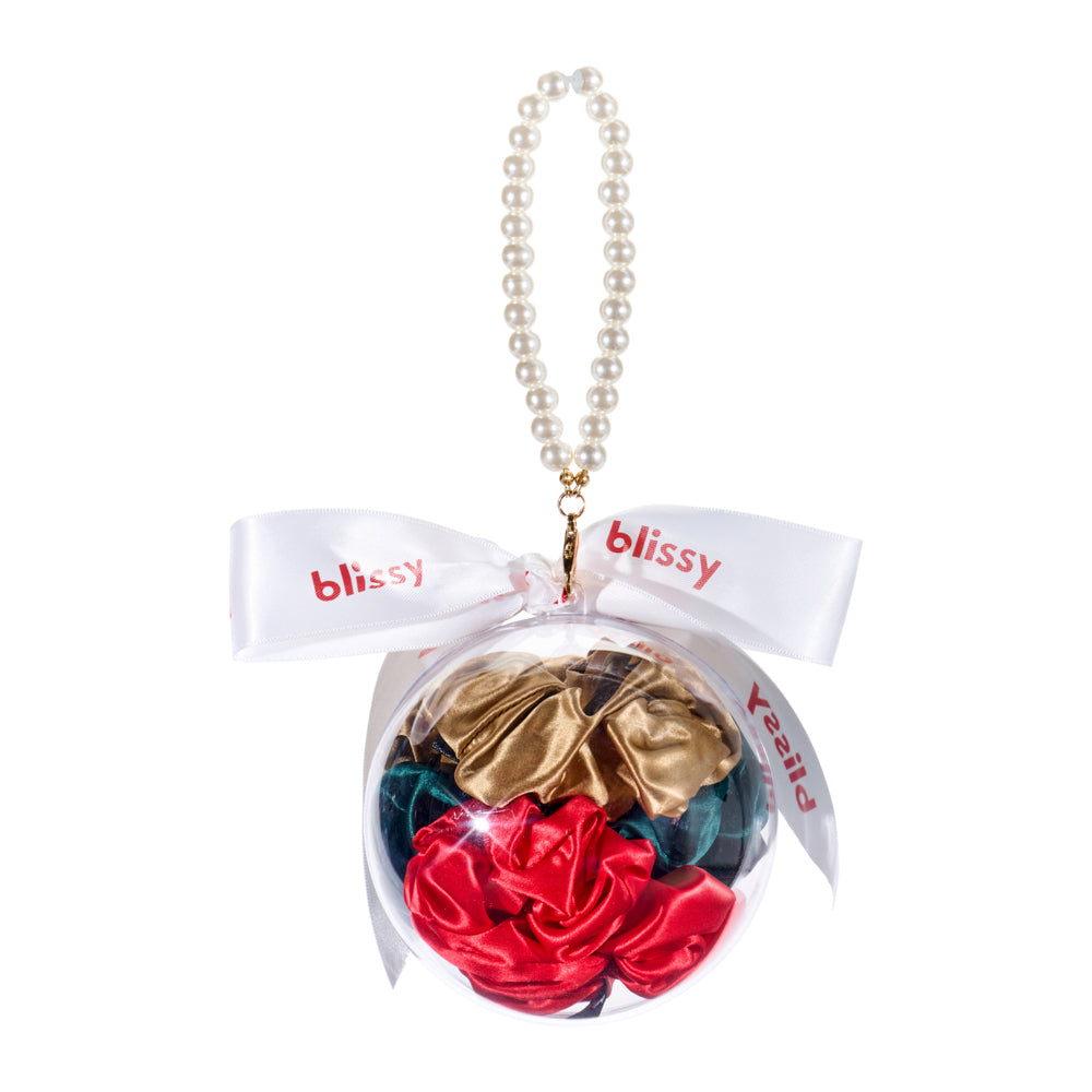 Blissy Blissy Pearl Scrunchie Ornament (3-Piece Set)