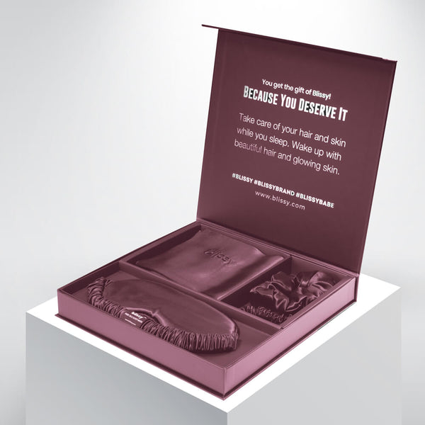 Blissy King Plum Blissy Dream Set – 22 Momme Mulberry Silk, 100% Silk