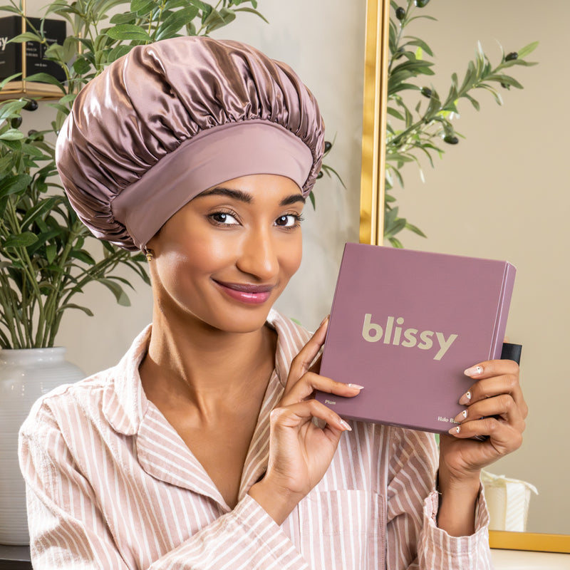 Blissy Halo Bonnet - Plum