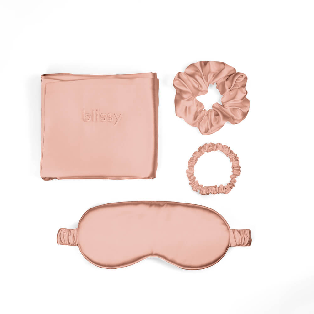 Blissy Rose Gold Silk Blissy Dream Set Detail – Standard