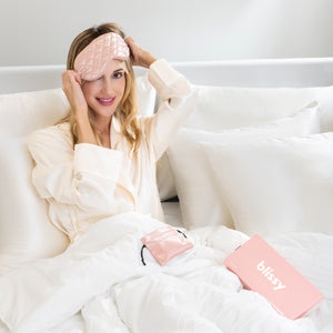 Sleep Mask - Rose Gold - Diamond Quilted