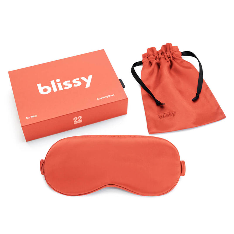 Sleep Mask - Sunrise - Blissy Sunrise Sleep Mask – 22 Momme Mulberry Silk, 100% Silk