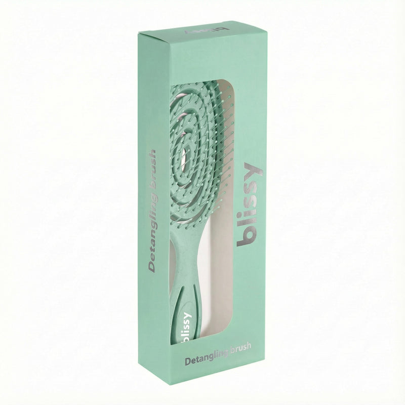 Teal Mulberry Silk Blissy Detangling Brush – Blissy