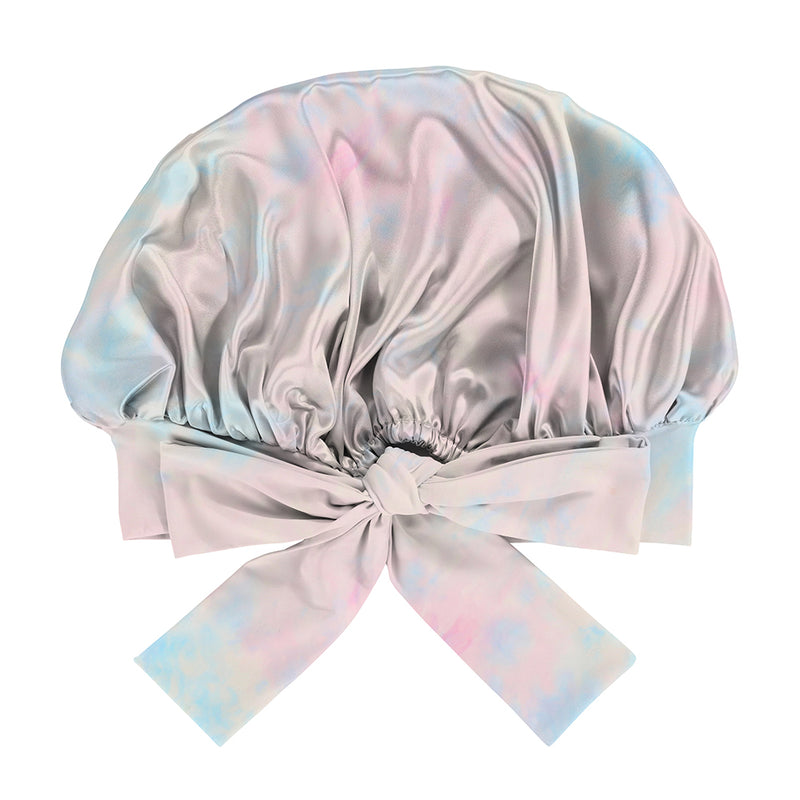 Blissy Tie Dye Blissy Bow Bonnet Lifestyle – Mulberry Silk