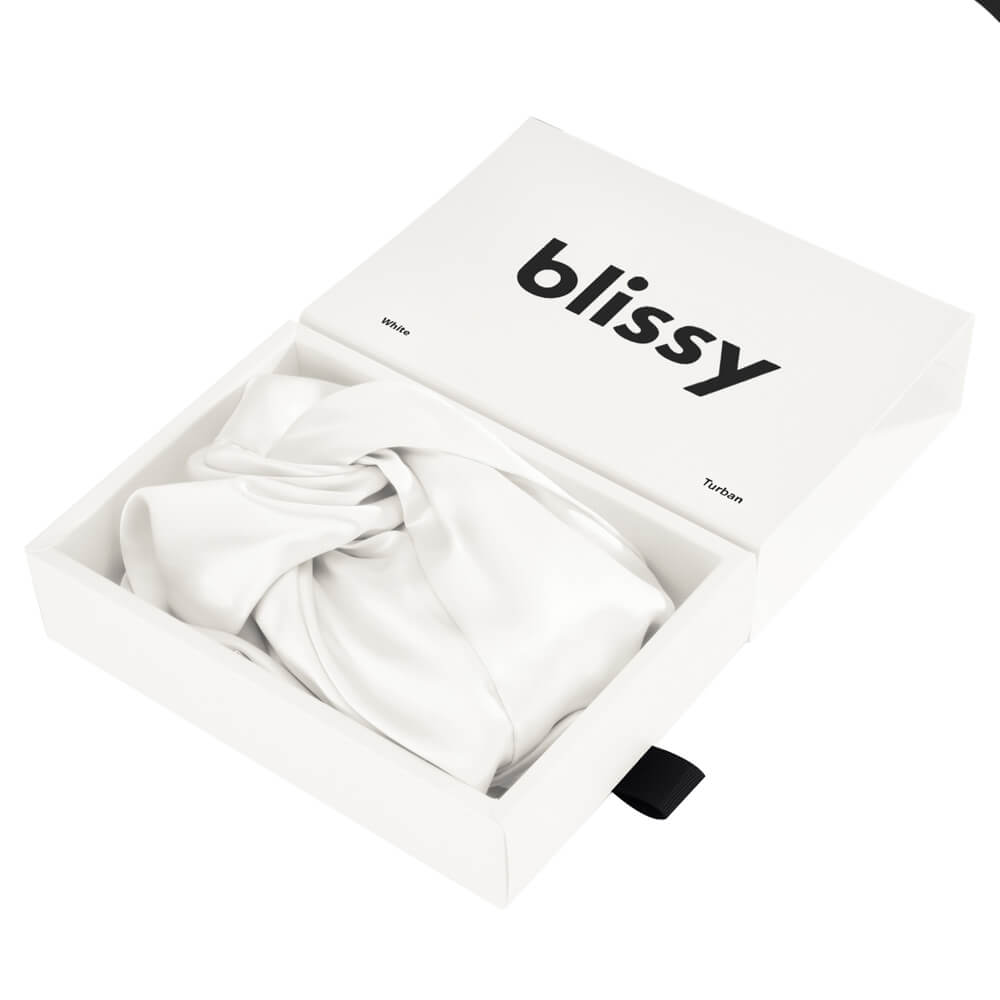 Blissy White Silk Blissy Bonnet Detail –