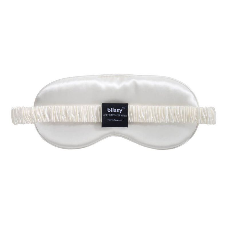 Sleep Mask - White - Diamond Quilted