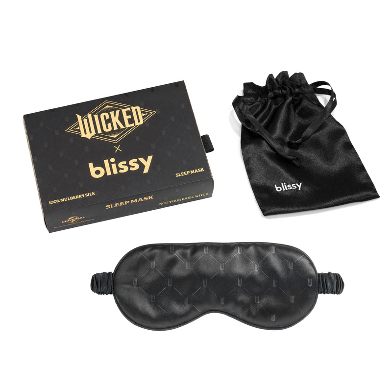 Sleep Mask - Wicked™ - Not Your Basic Witch - Blissy Wicked™ Sleep Mask – 22 Momme Mulberry Silk, 100% Silk