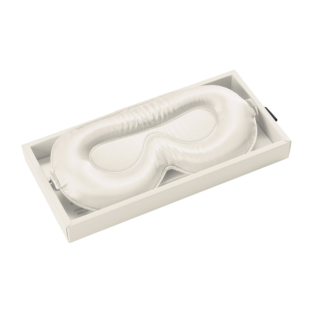 White Mulberry Silk Sleep Mask – Blissy