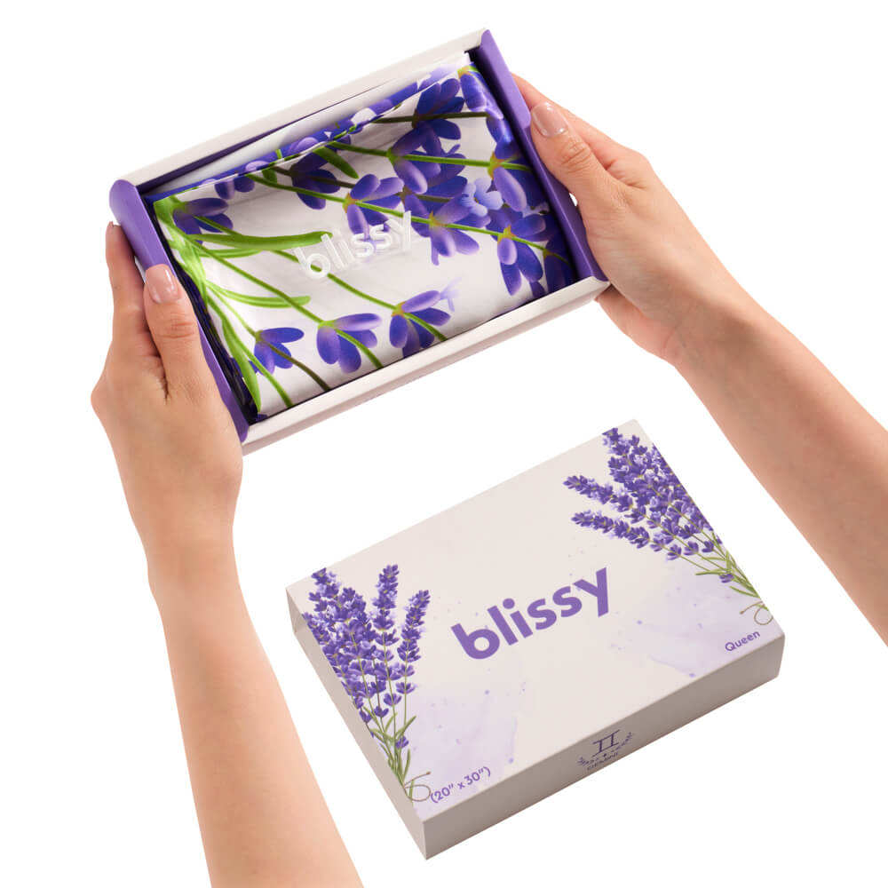Blissy King Zodiac Flower Pillowcase Lifestyle – Mulberry Silk