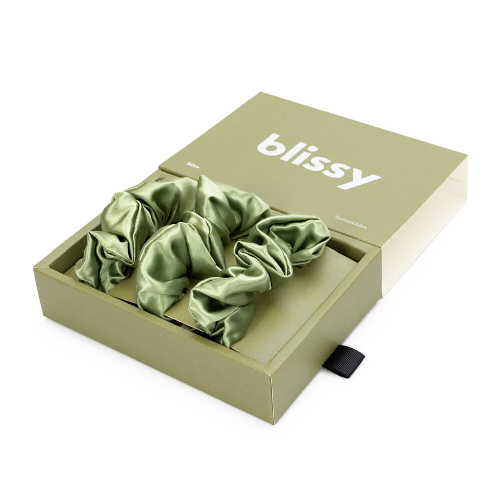 Blissy Scrunchies - Olive