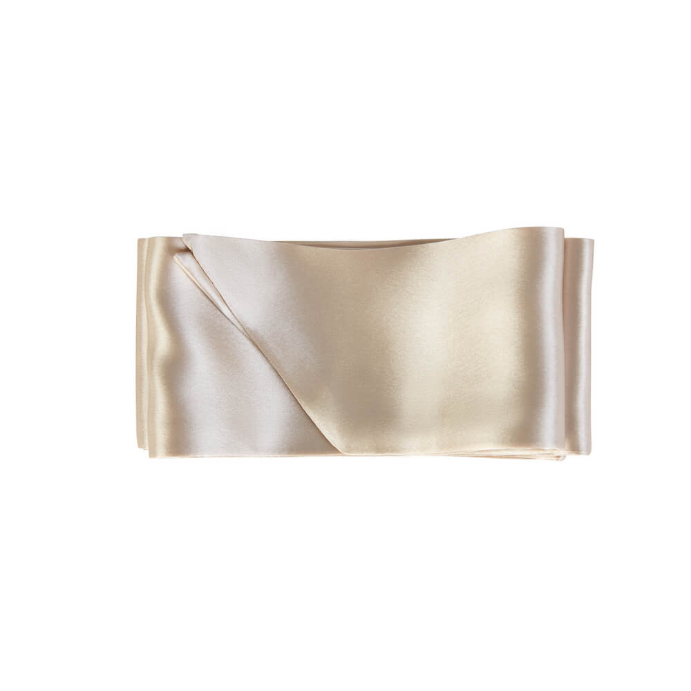 Blissy Champagne Silk Blissy Hair Ribbon Detail –