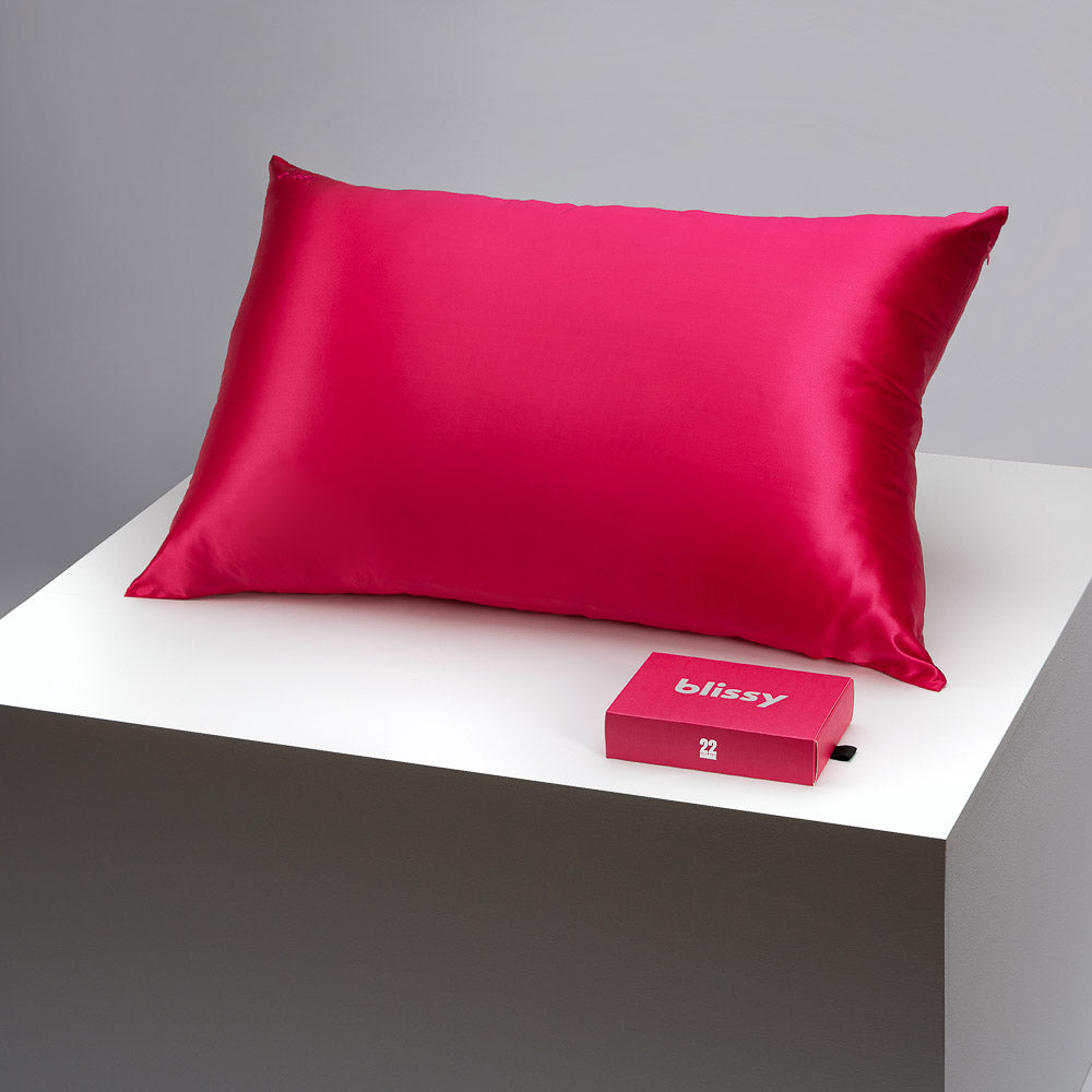 Blissy King Hibiscus Pillowcase – 22 Momme Mulberry Silk, 100% Silk