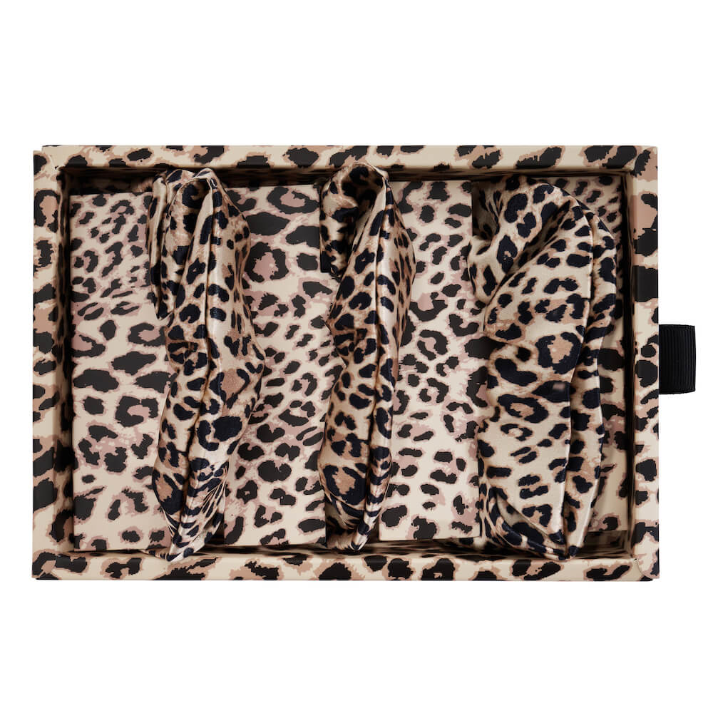 Blissy Leopard Silk Blissy Scrunchies Detail –