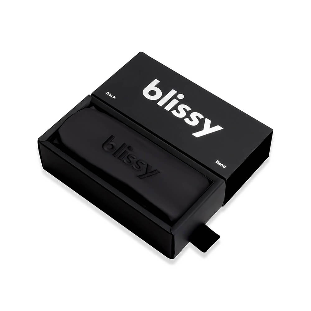 Blissy Black Blissy Beauty Band – 22 Momme Mulberry Silk, 100% Silk