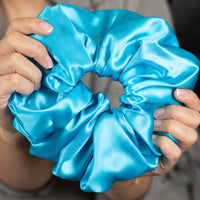 Blissy Oversized Scrunchie - Bahama Blue